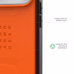 Urban Armor Gear Civilian Cover iPhone 17 Pro Max PC Arancione - Vista aggiuntiva 6