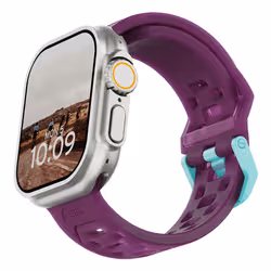 Urban Armor Gear 194002114E5F accessorio indossabile intelligente Cinghia Viola, Colore acqua Silicone - Vista aggiuntiva 2