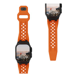 Urban Armor Gear 194158119737 accessorio indossabile intelligente Cinghia Arancione, Nero Fluoroelastomero, Acciaio inox