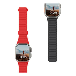 Urban Armor Gear 19416111319B accessorio indossabile intelligente Cinghia Cenere, Rosso Silicone