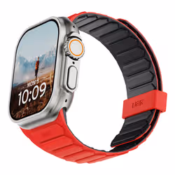 Urban Armor Gear 19416111319B accessorio indossabile intelligente Cinghia Cenere, Rosso Silicone - Vista aggiuntiva 4