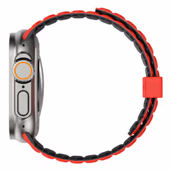Urban Armor Gear 19416111319B accessorio indossabile intelligente Cinghia Cenere, Rosso Silicone - Vista aggiuntiva 6