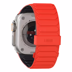 Urban Armor Gear 19416111319B accessorio indossabile intelligente Cinghia Cenere, Rosso Silicone - Vista aggiuntiva 7