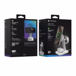 mophie Snap+ 3-in-1 Wireless Charge Stand Auricolare, Smartphone, Orologio intelligente Bianco USB Carica wireless Ricarica rapida Interno - Vista aggiuntiva 4