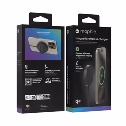 mophie Qi2 Magnetic Charger Smartphone Nero USB Carica wireless Ricarica rapida Interno - Vista aggiuntiva 4