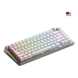 Glorious Gaming GMMK 3 PRO 75% Prebuilt tastiera USB + RF Wireless + Bluetooth QWERTY Inglese US Argento