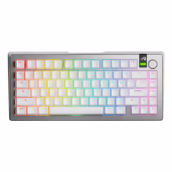 Glorious Gaming GMMK 3 PRO 75% Prebuilt tastiera USB + RF Wireless + Bluetooth QWERTY Inglese US Argento - Vista aggiuntiva 2