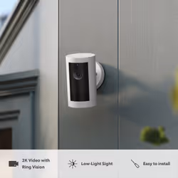 Ring B0D23Y1N3Y telecamera di sorveglianza Cubo Telecamera di sicurezza IP Esterno 2048 x 1080 Pixel Parete - Vista aggiuntiva 2