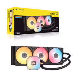 Corsair iCUE LINK TITAN II 360 RX RGB Processore Kit di raffreddamento a liquido 36 cm Nero 1 pz - Vista aggiuntiva 2