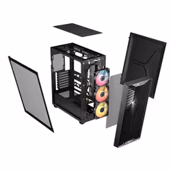 Corsair 3200D RS ARGB Mid-Tower PC Case Midi Tower Nero - Vista aggiuntiva 3