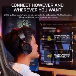 Corsair HS35 v3 Auricolare Wireless A Padiglione Gaming Bluetooth Nero - Vista aggiuntiva 4