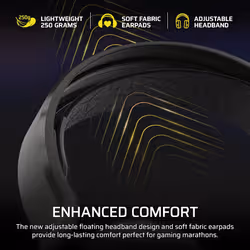 Corsair HS35 v3 Auricolare Wireless A Padiglione Gaming Bluetooth Nero - Vista aggiuntiva 7