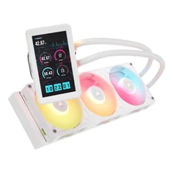 Corsair iCUE LINK TITAN II 360 RX LCD AIO Liquid CPU Cooler Processore Kit di raffreddamento a liquido 12 cm Bianco 1 pz