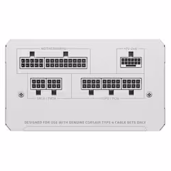 Corsair RM Series RM850e alimentatore per computer 850 W 24-pin ATX ATX Bianco - Vista aggiuntiva 3