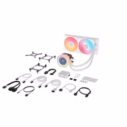 Corsair iCUE LINK TITAN 240 RX LCD Processore Raffreddatore d'aria 12 cm Bianco 1 pz - Vista aggiuntiva 4