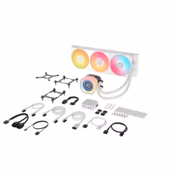 Corsair iCUE LINK TITAN 360 RX LCD Processore Raffreddatore d'aria 12 cm Bianco 1 pz - Vista aggiuntiva 4