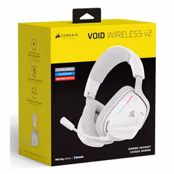 Corsair VOID WIRELESS v2 Auricolare Con cavo e senza cavo A Padiglione Gaming Bluetooth Bianco - Vista aggiuntiva 6