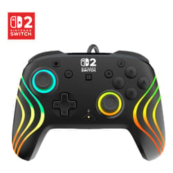 Turtle Beach Afterglow Nero controller da gaming RGB cablato con licenza ufficiale per Nintendo Switch 2