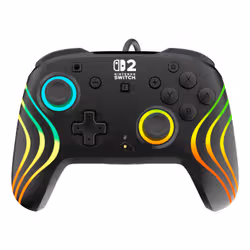 Turtle Beach Afterglow Nero controller da gaming RGB cablato con licenza ufficiale per Nintendo Switch 2 - Vista aggiuntiva 2