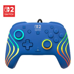 Turtle Beach Afterglow Blu controller da gaming RGB cablato con licenza ufficiale per Nintendo Switch 2