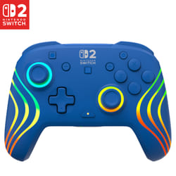 Turtle Beach Afterglow Blu Controller da gaming RGB wireless con licenza ufficiale per Nintendo Switch 2