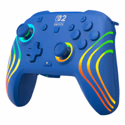 Turtle Beach Afterglow Blu Controller da gaming RGB wireless con licenza ufficiale per Nintendo Switch 2 - Vista aggiuntiva 4