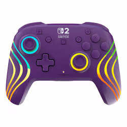Turtle Beach Afterglow Viola Controller da gaming RGB wireless con licenza ufficiale per Nintendo Switch 2 - Vista aggiuntiva 2