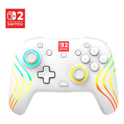 Turtle Beach Afterglow Bianco Controller da gaming RGB wireless con licenza ufficiale per Nintendo Switch 2