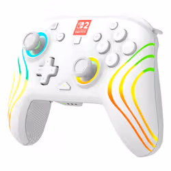 Turtle Beach Afterglow Bianco Controller da gaming RGB wireless con licenza ufficiale per Nintendo Switch 2 - Vista aggiuntiva 4