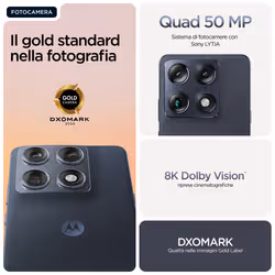 Motorola signature 17,2 cm (6.78") Doppia SIM Android 16.0 5G USB tipo-C 16 GB 512 GB 5200 mAh Blu scuro - Vista aggiuntiva 7