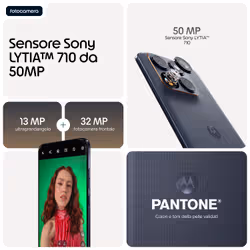 Motorola edge 70 fusion 17,2 cm (6.78") Doppia SIM Android 16.0 5G USB tipo-C 8 GB 256 GB 5200 mAh Nero - Vista aggiuntiva 7