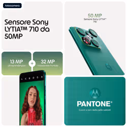 Motorola edge 70 fusion 17,2 cm (6.78") Doppia SIM Android 16.0 5G USB tipo-C 8 GB 256 GB 5200 mAh Verde - Vista aggiuntiva 7