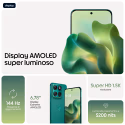 Motorola edge 70 fusion 17,2 cm (6.78") Doppia SIM Android 16.0 5G USB tipo-C 8 GB 256 GB 5200 mAh Verde - Vista aggiuntiva 8