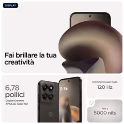 Motorola moto g77 17,3 cm (6.8") Dual SIM ibrida Android 16.0 5G USB tipo-C 8 GB 256 GB 5200 mAh Nero - Vista aggiuntiva 8