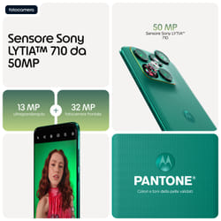 Motorola edge 70 fusion 17,2 cm (6.78") Doppia SIM Android 16.0 5G USB tipo-C 8 GB 256 GB 7000 mAh Verde