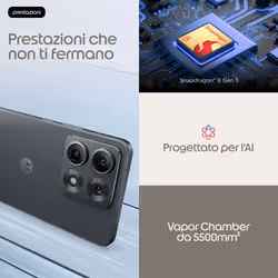 Motorola edge 70 max 17,3 cm (6.82") Doppia SIM Android 16.0 5G USB tipo-C 8 GB 256 GB 7100 mAh Grigio - Vista aggiuntiva 6