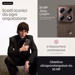 Motorola edge 70 pro 17,2 cm (6.78") Doppia SIM Android 16.0 5G USB tipo-C 8 GB 256 GB 6500 mAh Legno - Vista aggiuntiva 7