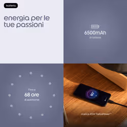 Motorola edge plus 70 Smartphone 128 GB 8 GB RAM Blu 5G - Vista aggiuntiva 7