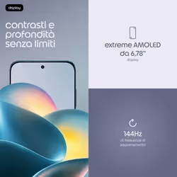 Motorola edge plus 70 Smartphone 128 GB 8 GB RAM Blu 5G - Vista aggiuntiva 8