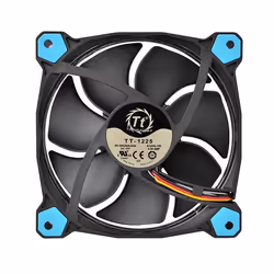 Thermaltake Riing 12 Case per computer Ventilatore 12 cm Nero, Blu - Vista aggiuntiva 3