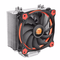 Thermaltake Riing Silent 12, Raffreddatore d'aria, 12 cm, 300 Giri/min, 1400 Giri/min, Nero, Rosso, Argento