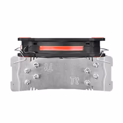 Thermaltake Riing Silent 12 Processore Raffreddatore d'aria 12 cm Nero, Rosso, Argento