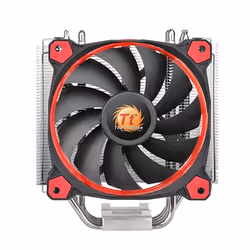 Thermaltake Riing Silent 12 Processore Raffreddatore d'aria 12 cm Nero, Rosso, Argento - Vista aggiuntiva 4