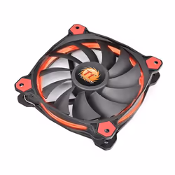 Thermaltake Riing Silent 12 Processore Raffreddatore d'aria 12 cm Nero, Rosso, Argento - Vista aggiuntiva 5