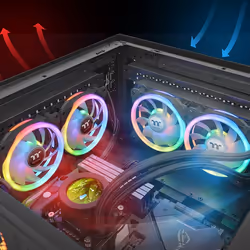 Thermaltake SWAFAN 14 RGB Case per computer Ventilatore 14 cm Nero 3 pz - Vista aggiuntiva 4