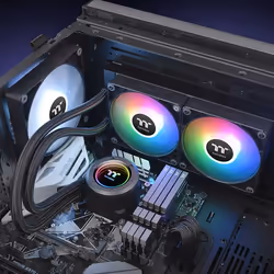 Thermaltake TT TH240 ARGB Processore Raffreddatore di liquidi tutto in uno 12 cm Nero 1 pz - Vista aggiuntiva 5