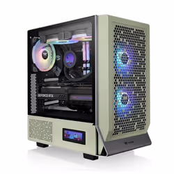 Thermaltake Ceres 300 TG, Midi Tower, PC, Verde, ATX, EATX, micro ATX, Mini-ITX, Vetro temperato, 18,5 cm