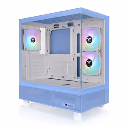 Thermaltake View 270 Plus TG ARGB Hydrangea Blue, Midi Tower, PC, Blu, ATX, EATX, micro ATX, Mini-ITX, SPCC, Vetro temperato, ...