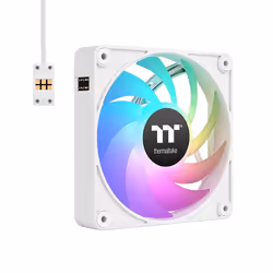 Thermaltake CL-F190-PL12SW-A, Ventilatore, 12 cm, 68 pdc/min, Bianco