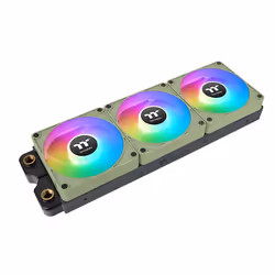 Thermaltake CL-F196-PL12MG-A sistema di raffreddamento per computer Case per computer Ventilatore 12 cm Verde 3 pz - Vista aggiuntiva 3